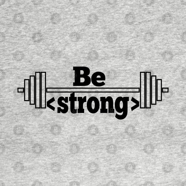 Be Strong black hipster programmer design by BecomeAHipsterGeekNow